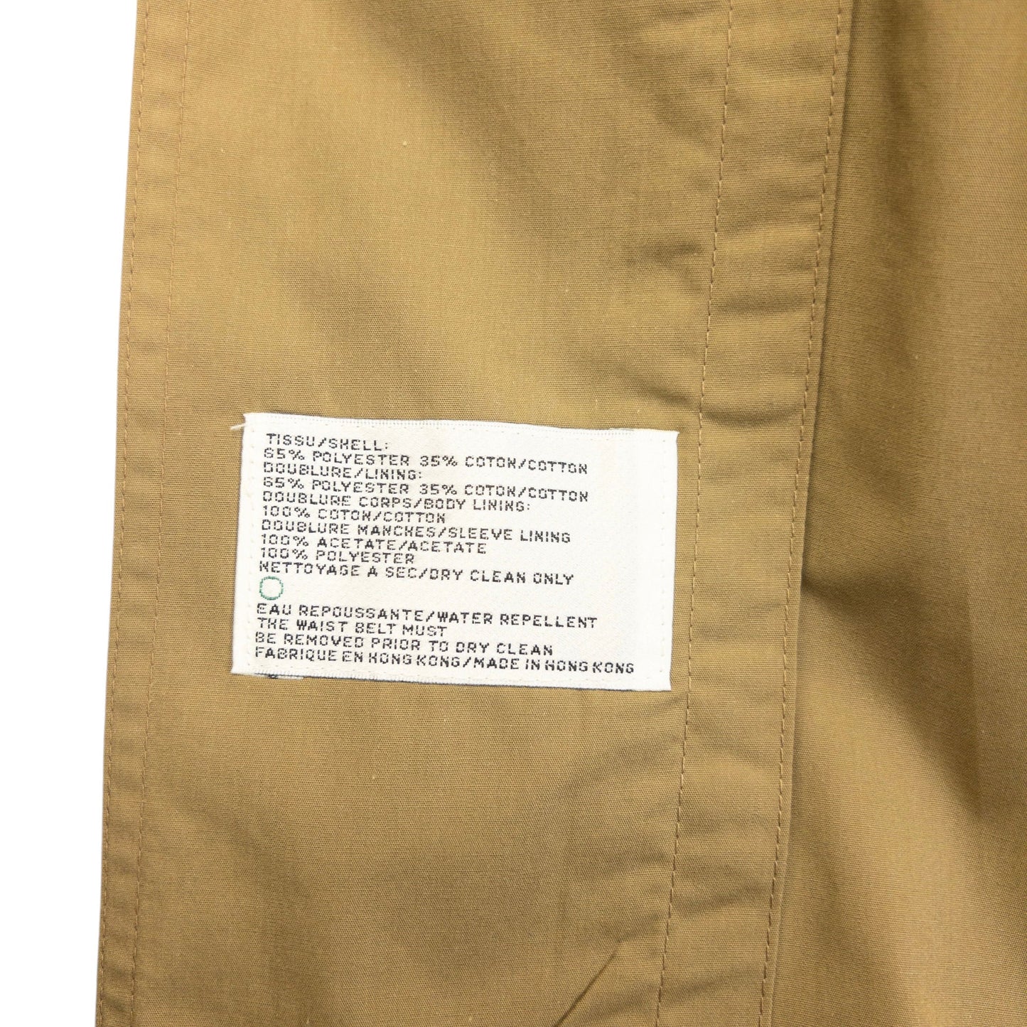 Vintage YSL Yves Saint Laurent Belt Waist Trench Jacket Size | Medium, Beige