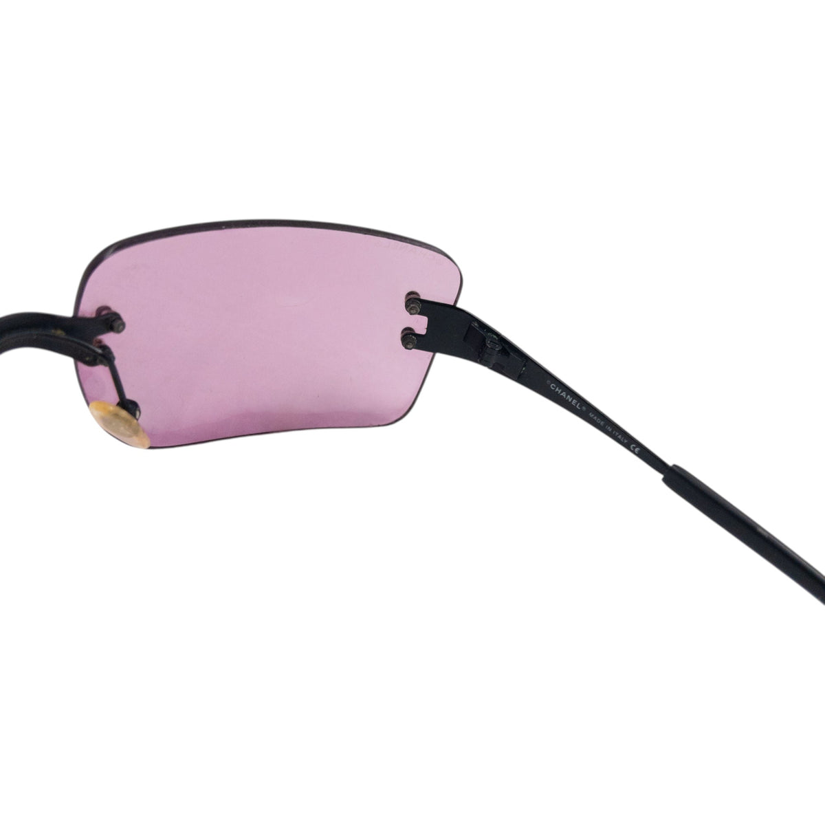 Vintage 2000s Chanel Rimless Sunglasses | O/S, Black