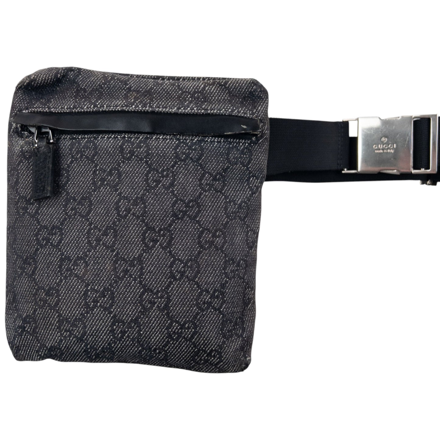 Vintage 2000s Gucci Monogram Crossbody Bag | O/S, Black