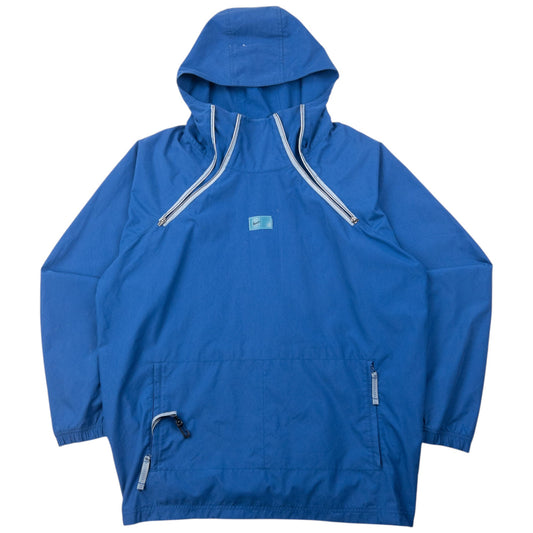 Vintage 2000s Nike Double Q Zip Hooded Jacket Size L