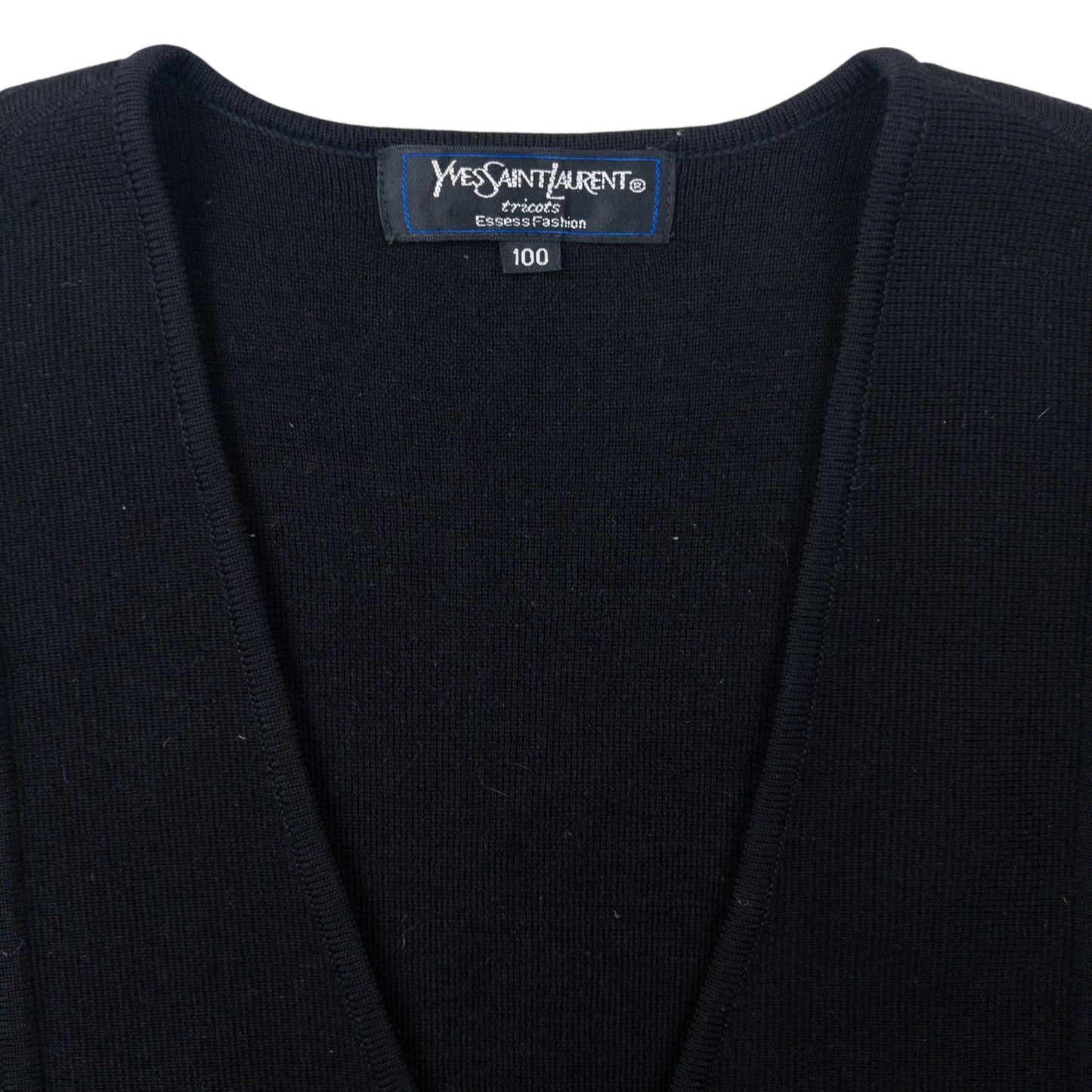 Vintage YSL Yves Saint Laurent Button Up Sweater Vest Size S