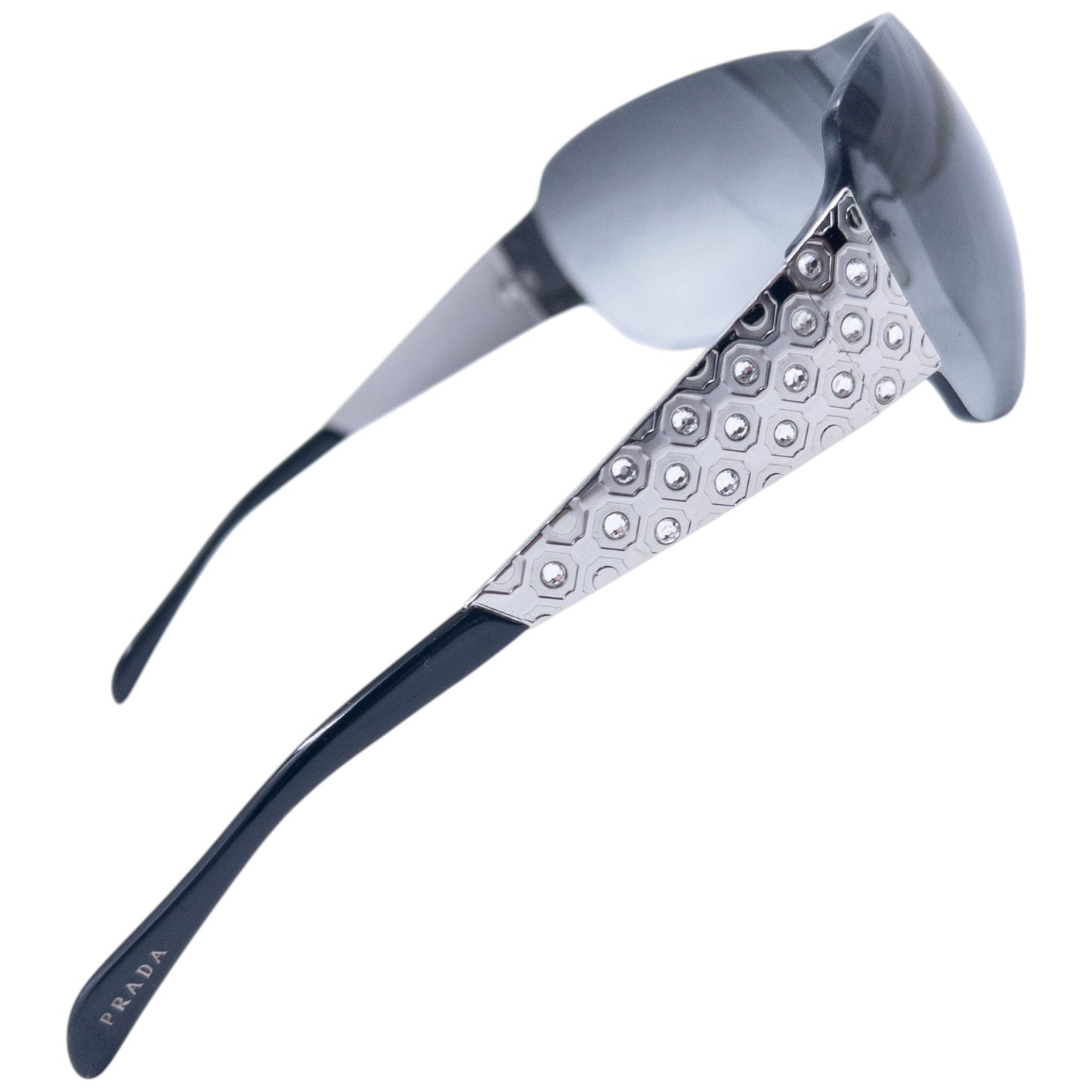 Vintage 2000s Prada Diamonte Sunglasses | O/S, Black