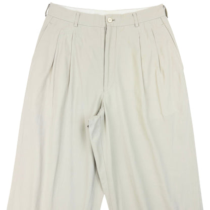Vintage 1993 Comme Des Garçons HOMME Pleated Trousers Size W29 | W29, Cream
