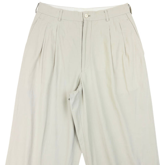 Vintage 1993 Comme Des Garçons HOMME Pleated Trousers Size W29 | W29, Cream