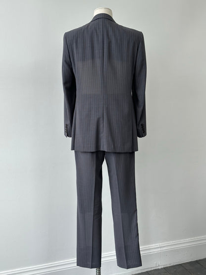 Burberry London 1990s Pure Wool Striped Suit - 40R/W32