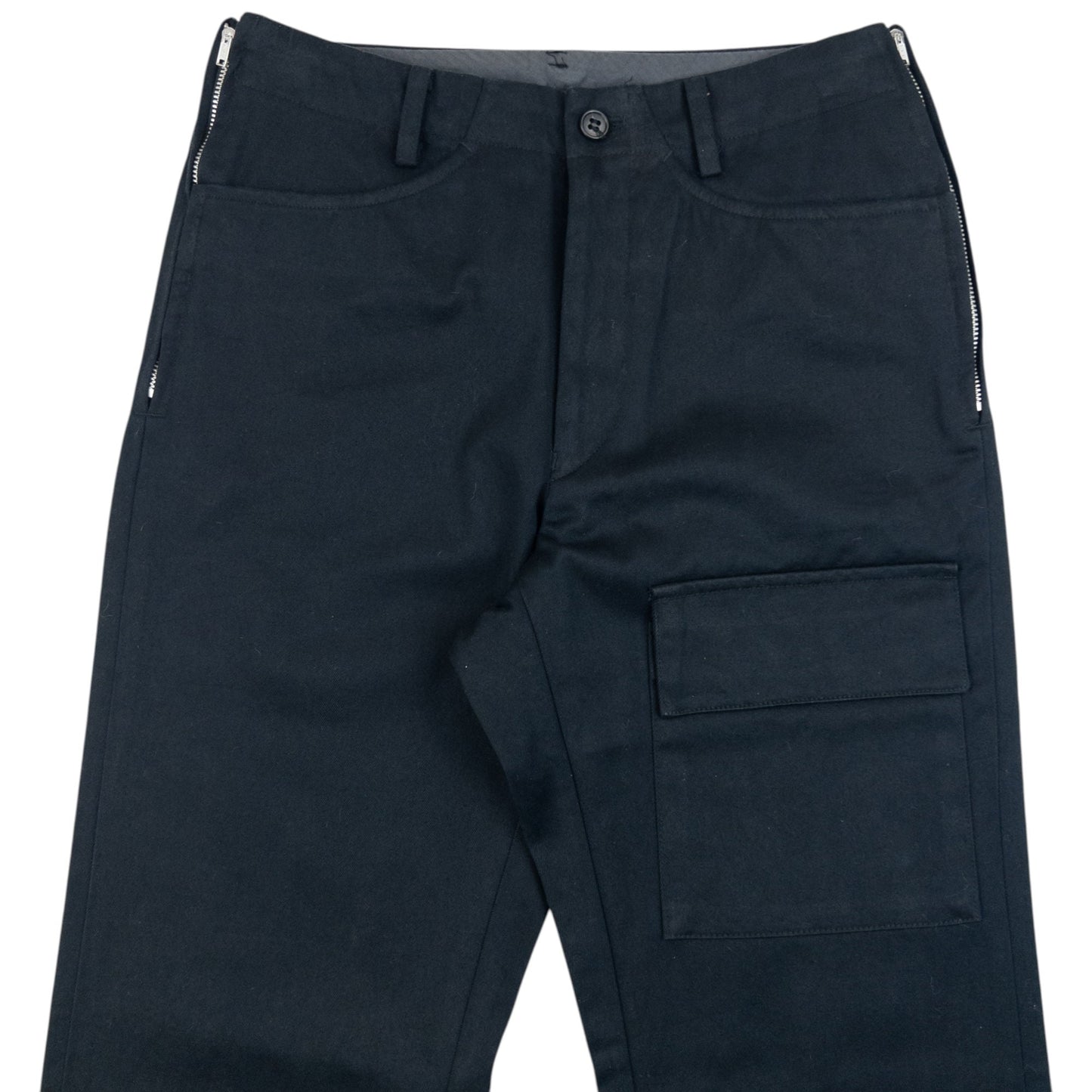 Vintage 90s Yohji Yamamoto D'Urban A.A.R Zip Waist Trousers Size W26 | W26, Black