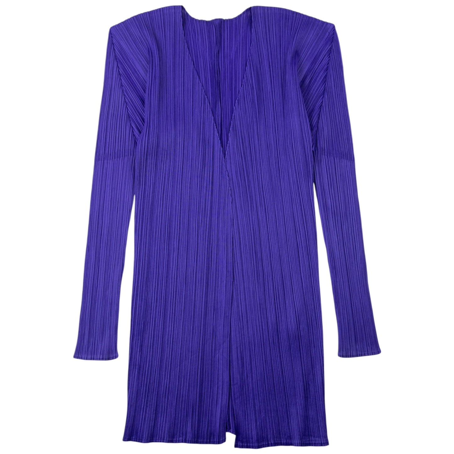 Vintage 90s Pleats Please By Issey Miyake Pleated Cardigan Womens Size M | Medium, Purple