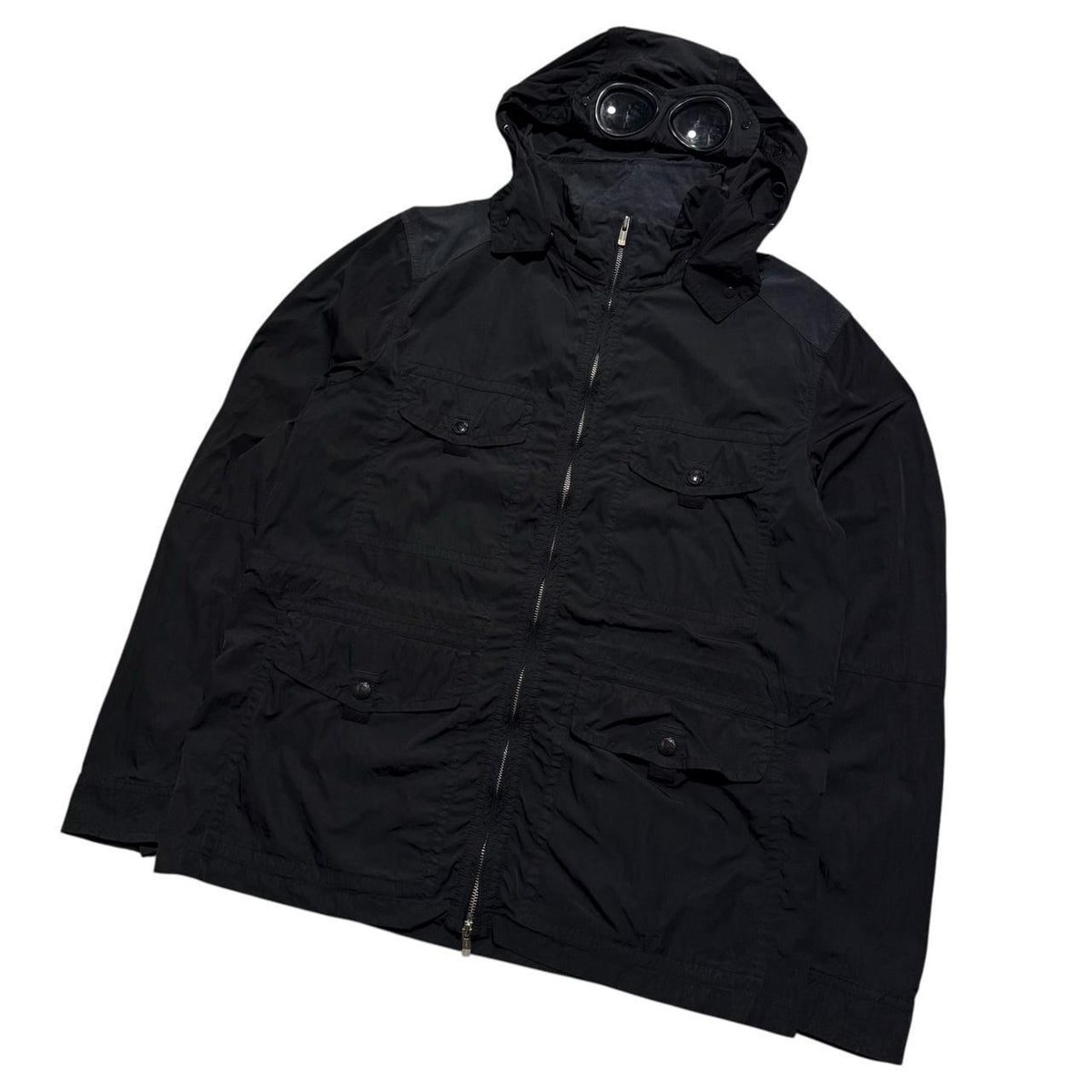 CP Company Chrome Multipocket Goggle Jacket | XXL, Black