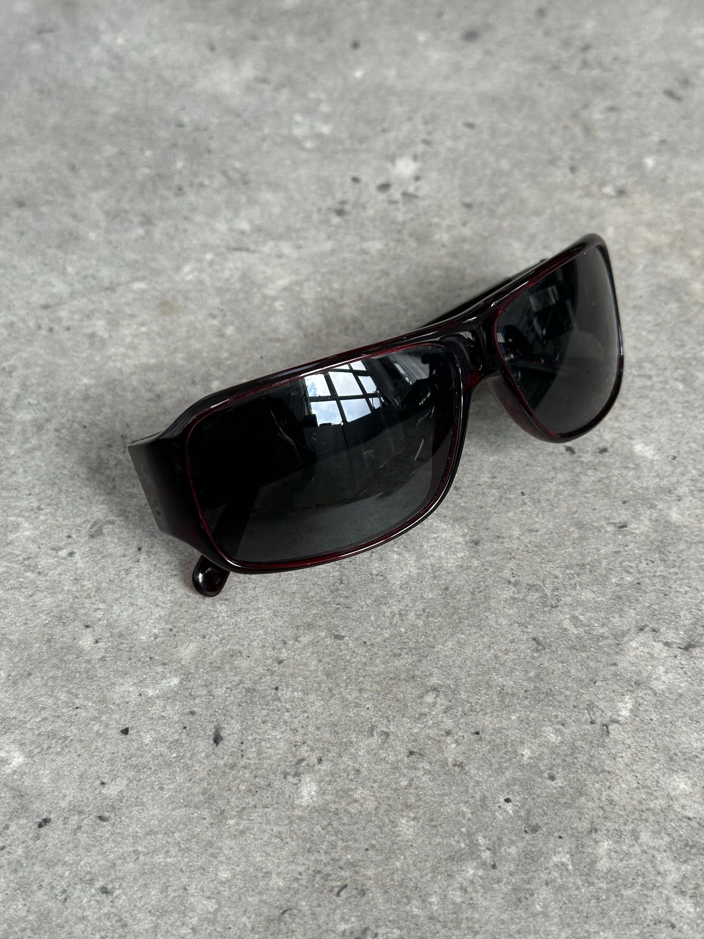 Givenchy 2000s Oversized Rectangle Logo Sunglasses