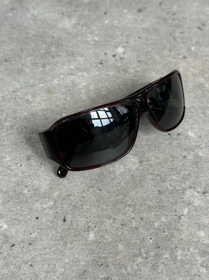 Givenchy 2000s Oversized Rectangle Logo Sunglasses