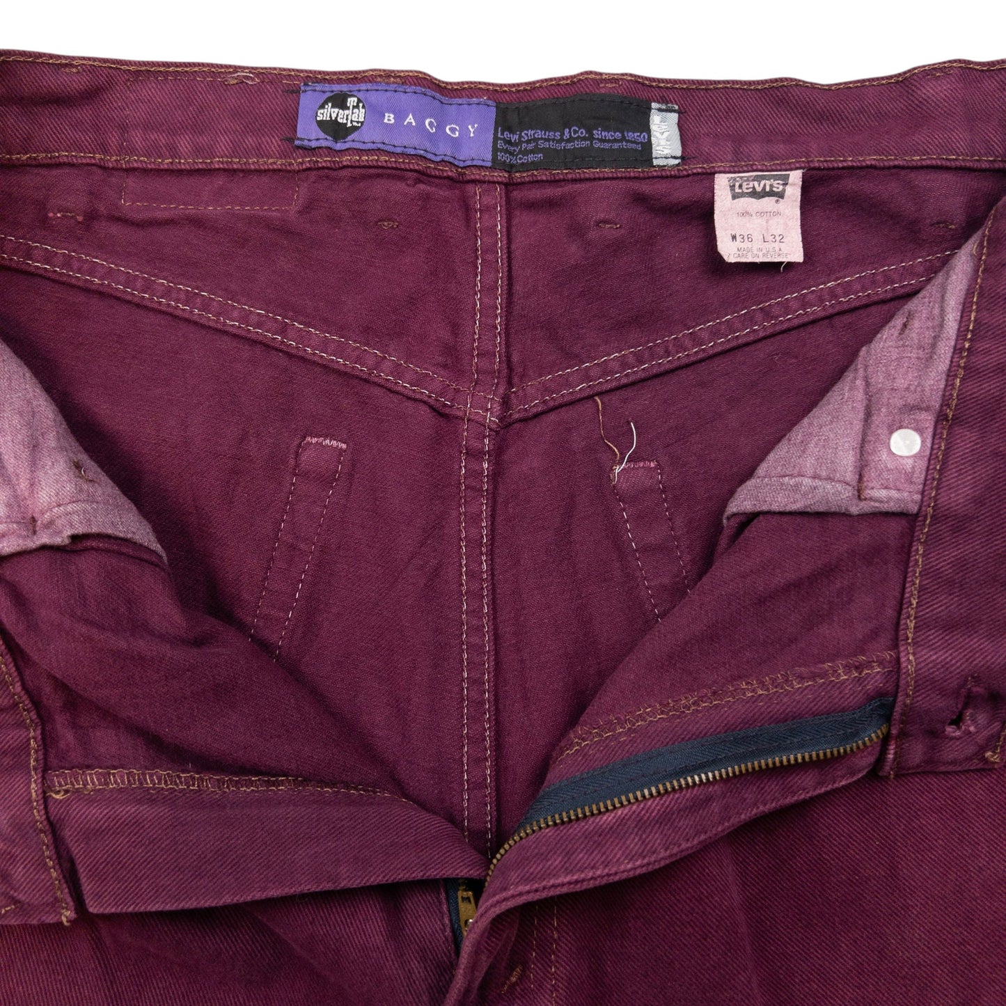 Vintage Levi's Silver Tab Baggy Denim Jeans Size W35