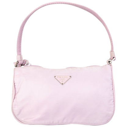 Vintage 2000s Prada Mini Baguette Shoulder Bag | O/S, Pink