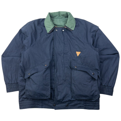 Vintage 90s YSL Yves Saint Laurent Reversible Zip-Off Sleeve Jacket Size M