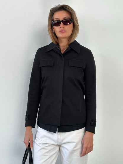 Iceberg 1990s Pure Cotton Concealed Placket Jacket - S