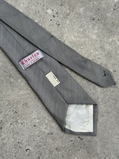 British Vintage 1980s Wool Textured Tie