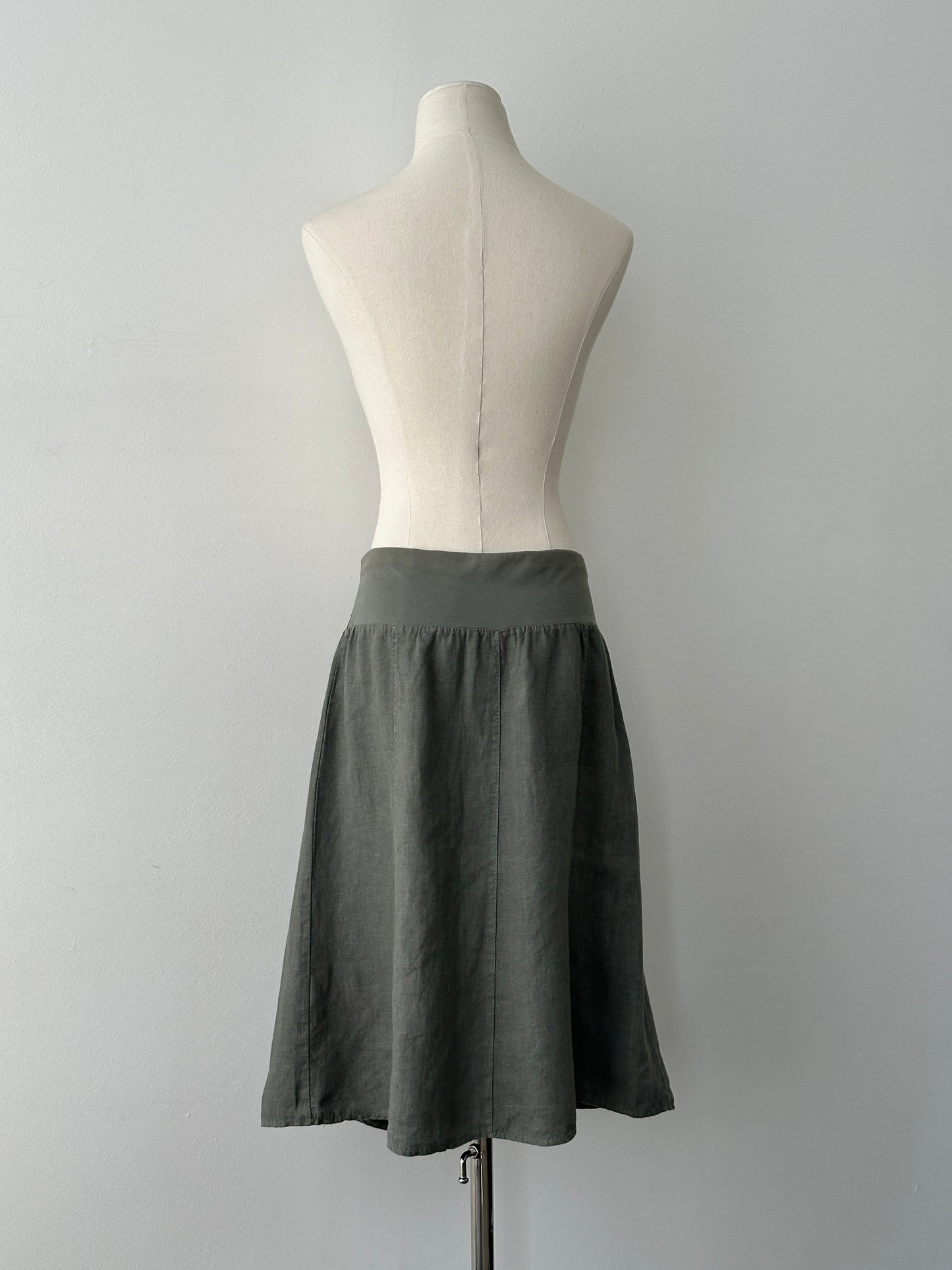 Vintage 1990s Pure Linen Mini Skirt - W28-32