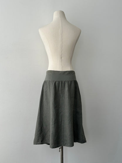 Vintage 1990s Pure Linen Mini Skirt - W28-32