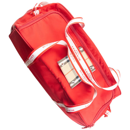Vintage 2000s Burberry Golf Duffle Bag | O/S, Red