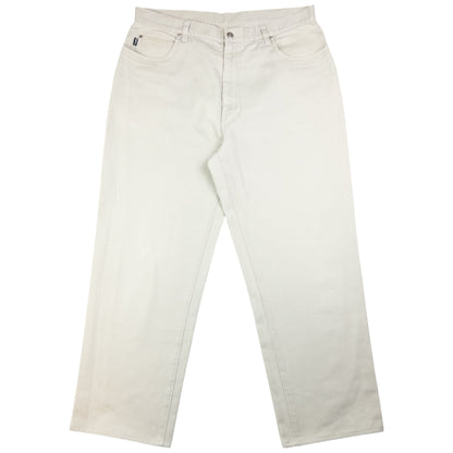 Vintage YSL Yves Saint Laurent Embossed Denim Jeans Size W37