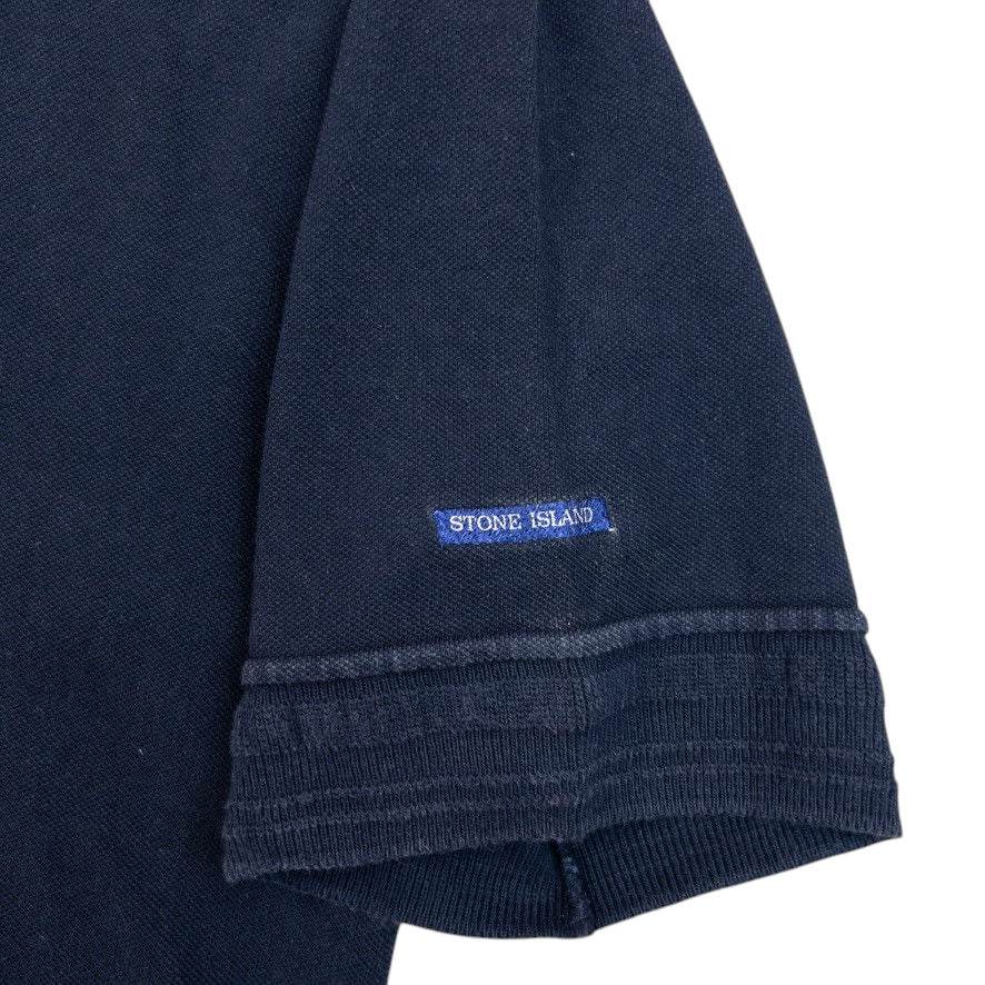 Vintage 2000s Stone Island Polo Shirt Size S | Small, Navy
