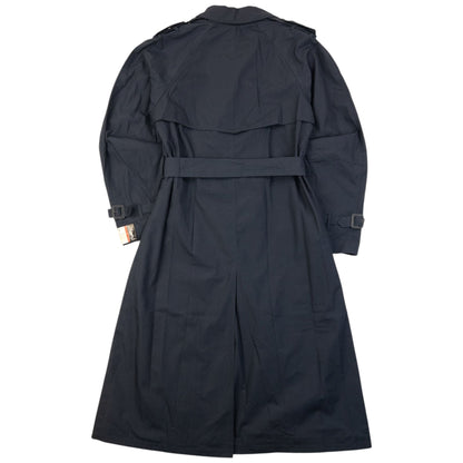 Vintage 80s YSL Yves Saint Laurent Belt Waist Trench Jacket Size S | Small, Navy