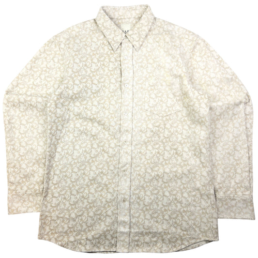 Vintage Yohji Yamamoto A.A.R Floral Long Sleeve Button Up Shirt Size M