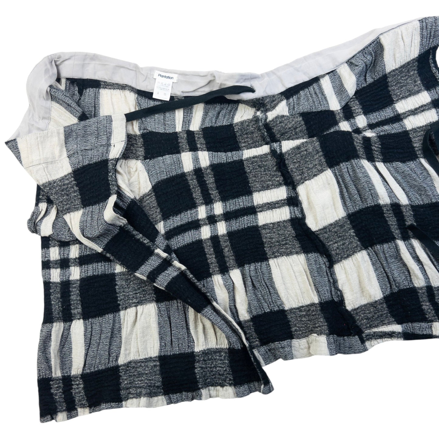 Vintage 90s Plantation By Issey Miyake Checkered Wrap Skirt Womens Size W32 | W32, Multicoloured