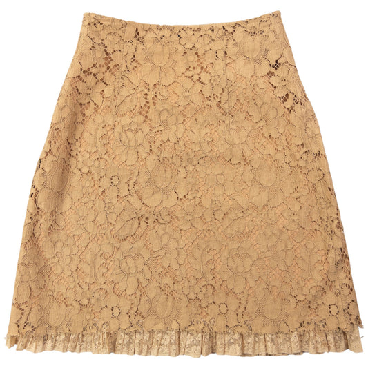 Vintage Miu Miu Lace Skirt Womens Size W23 | XS, Beige