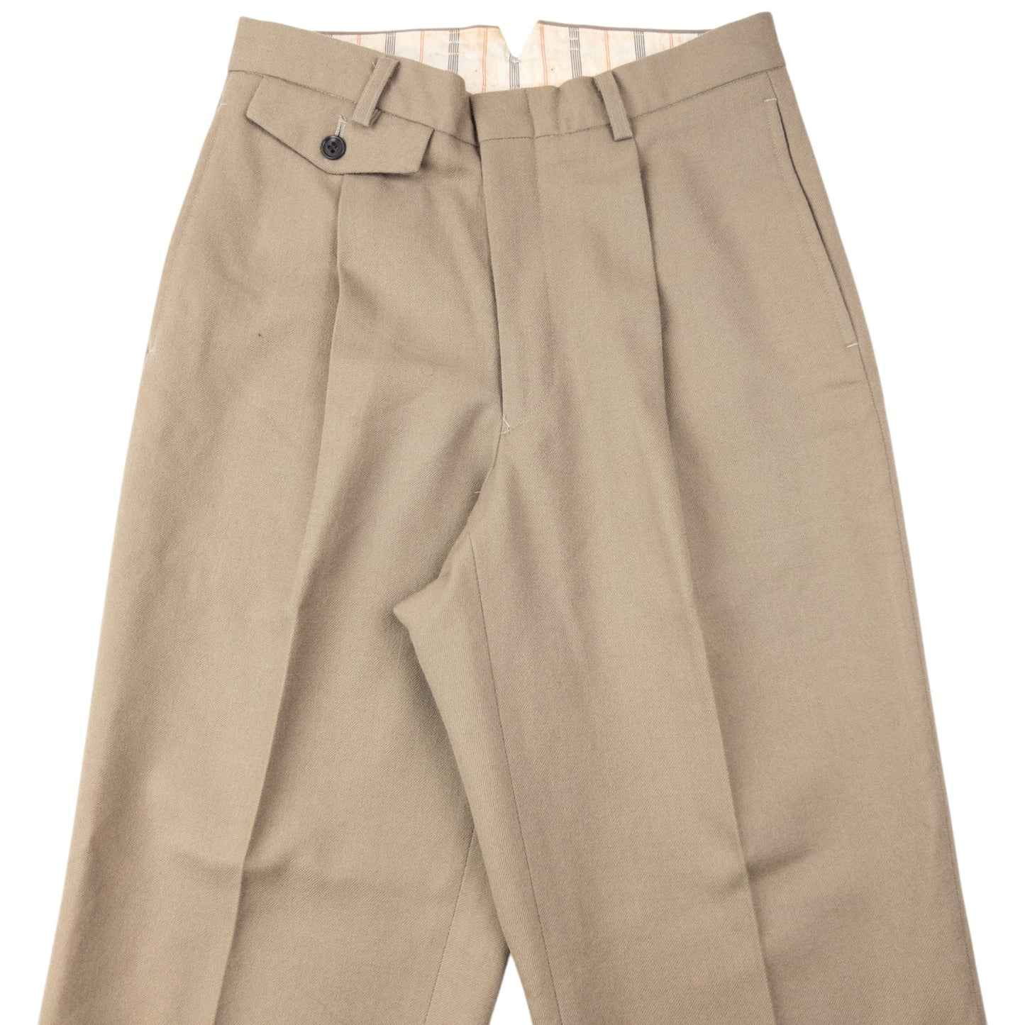 Vintage 90s Yohji Yamamoto D'Urban A.A.R Pleated Trousers Size W26 | W26, Beige