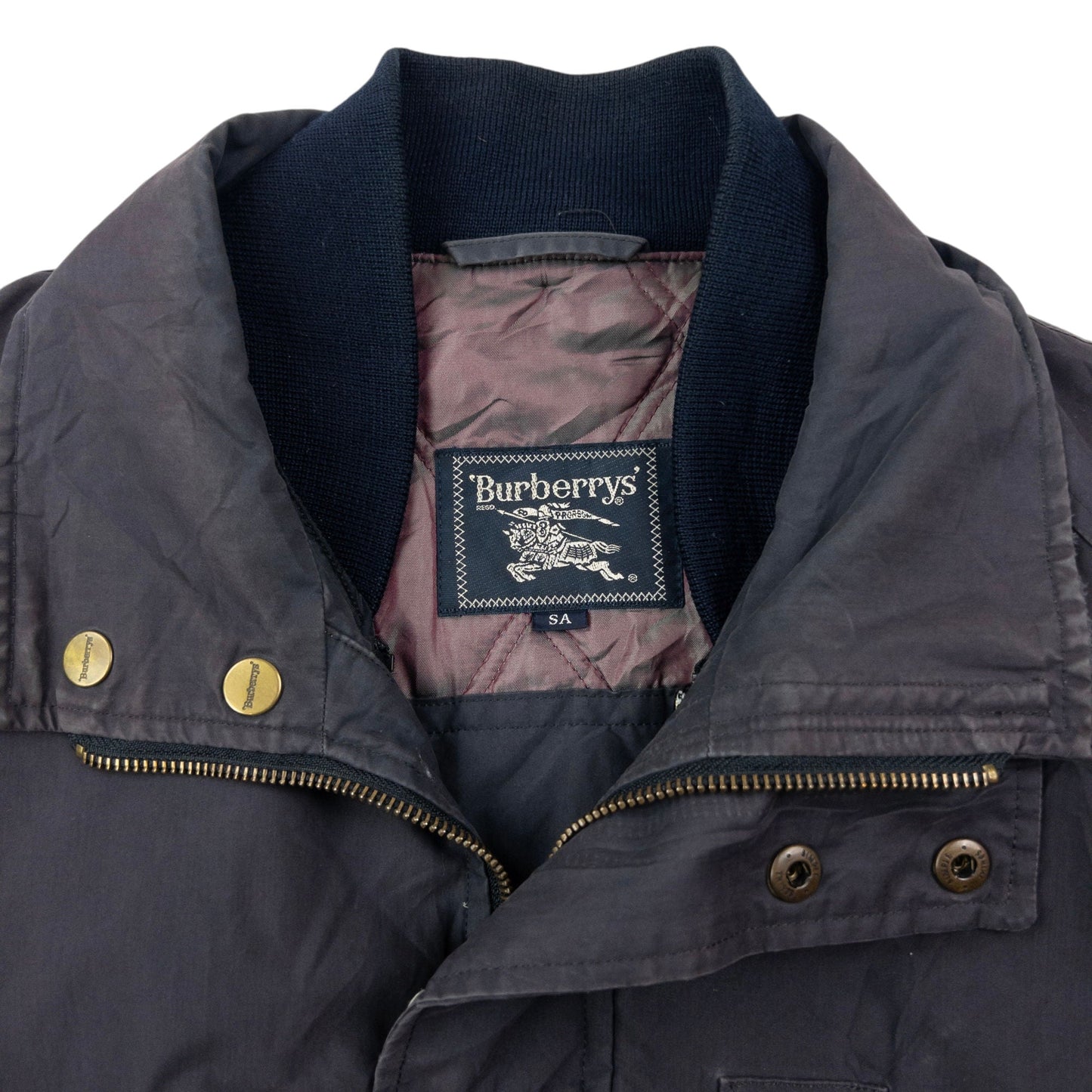 Vintage 90s Burberry Zip Up Jacket Size M | Medium, Multicoloured