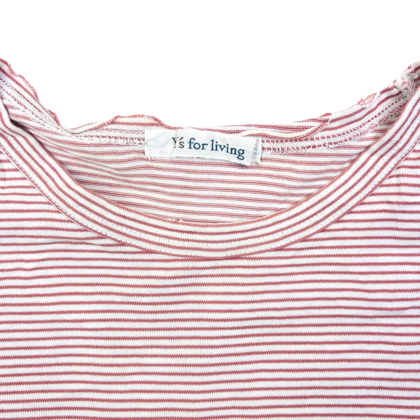 Vintage 90s Yohji Yamamoto Striped Long Sleeve T Shirt Womens Size S | Small, Pink