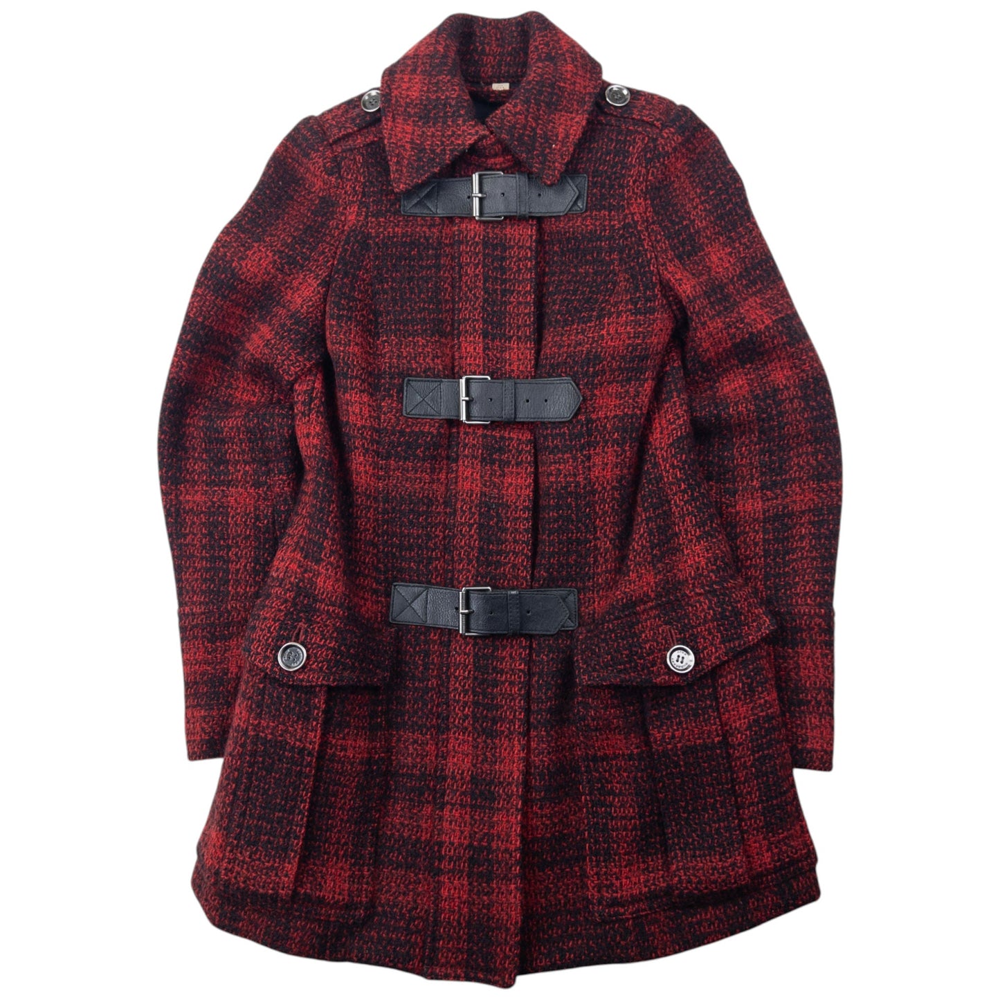 Vintage Burberry Brit Nova Check Tweed Jacket Womens Size S