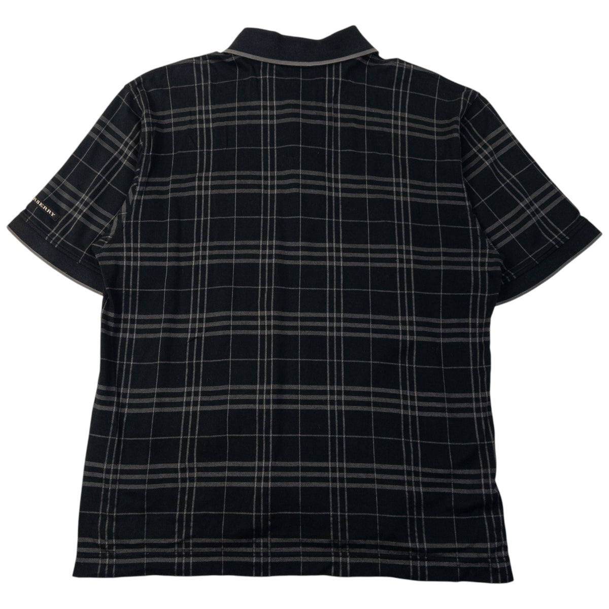 Vintage 2000s Burberry Golf Nova Check Polo Shirt Womens Size M | Medium, Black