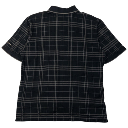 Vintage 2000s Burberry Golf Nova Check Polo Shirt Womens Size M | Medium, Black