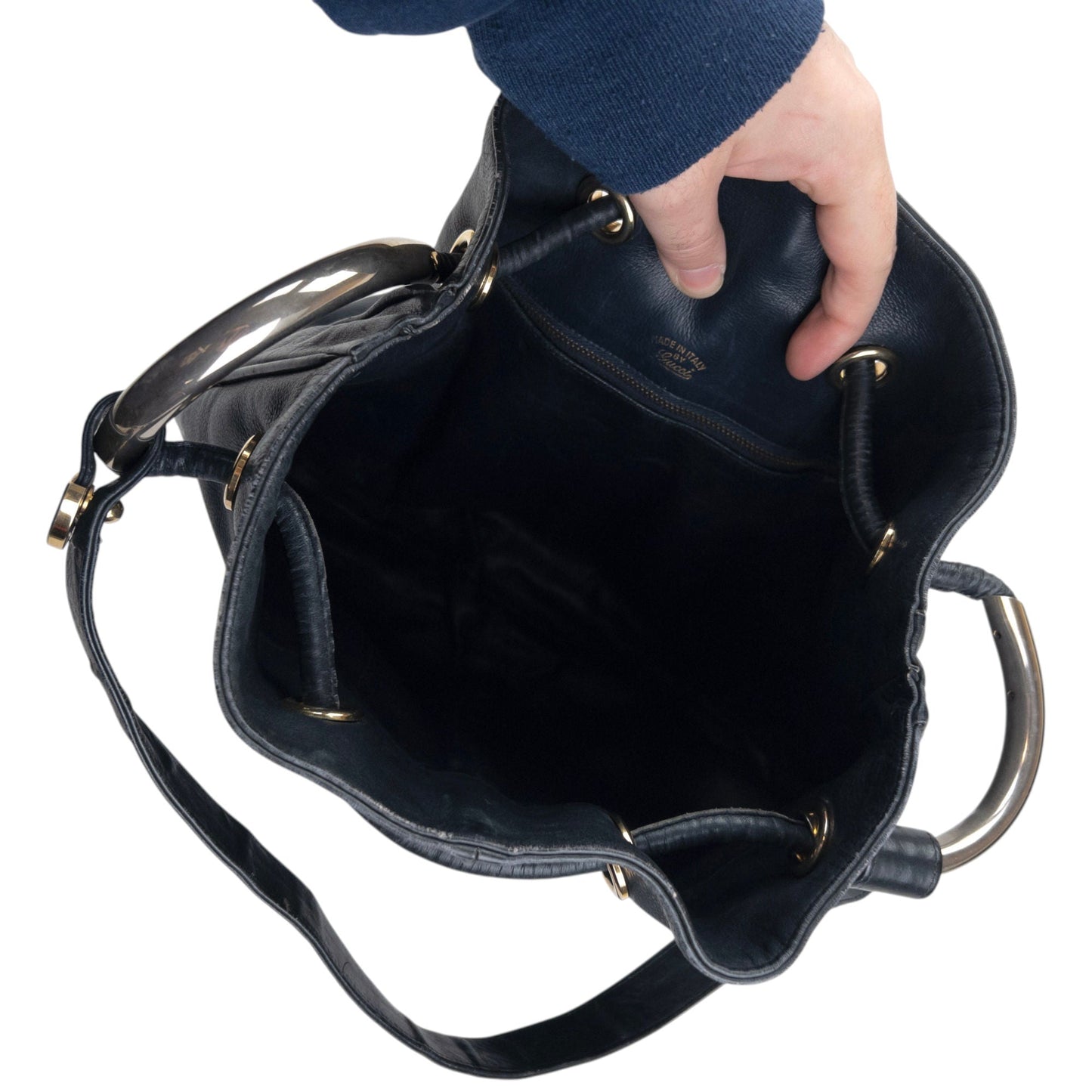Vintage Gucci Leather Bucket Bag
