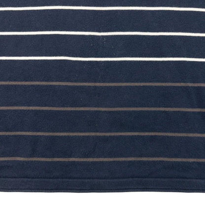 Vintage 2000s YSL Yves Saint Laurent Striped Jumper Size M | Medium, Navy