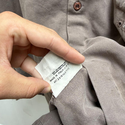 00’s Stone Island Logo Shirt (XL) | Extra Large, Brown