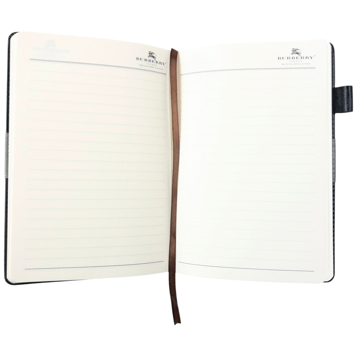 Vintage 2000s Burberry Leather A5 Notebook | O/S, Black