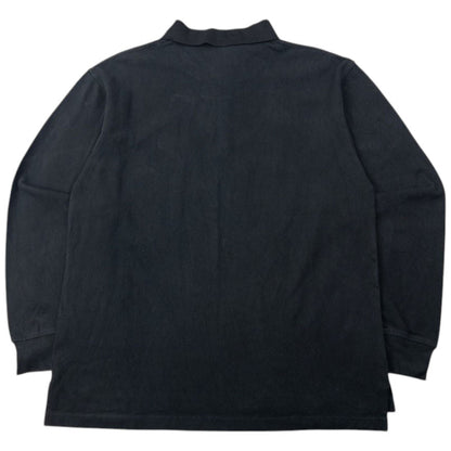 Vintage 90s Burberry Long Sleeve Polo Shirt Size S | Small, Black