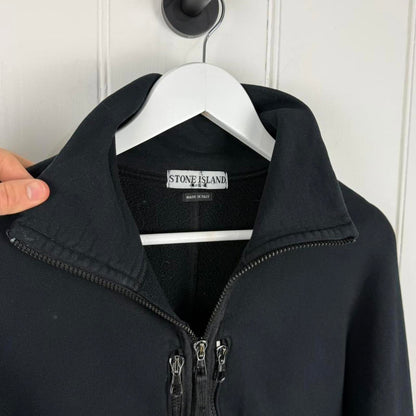 Stone Island 2000s Full Zip Jumper (L) | Large, Black