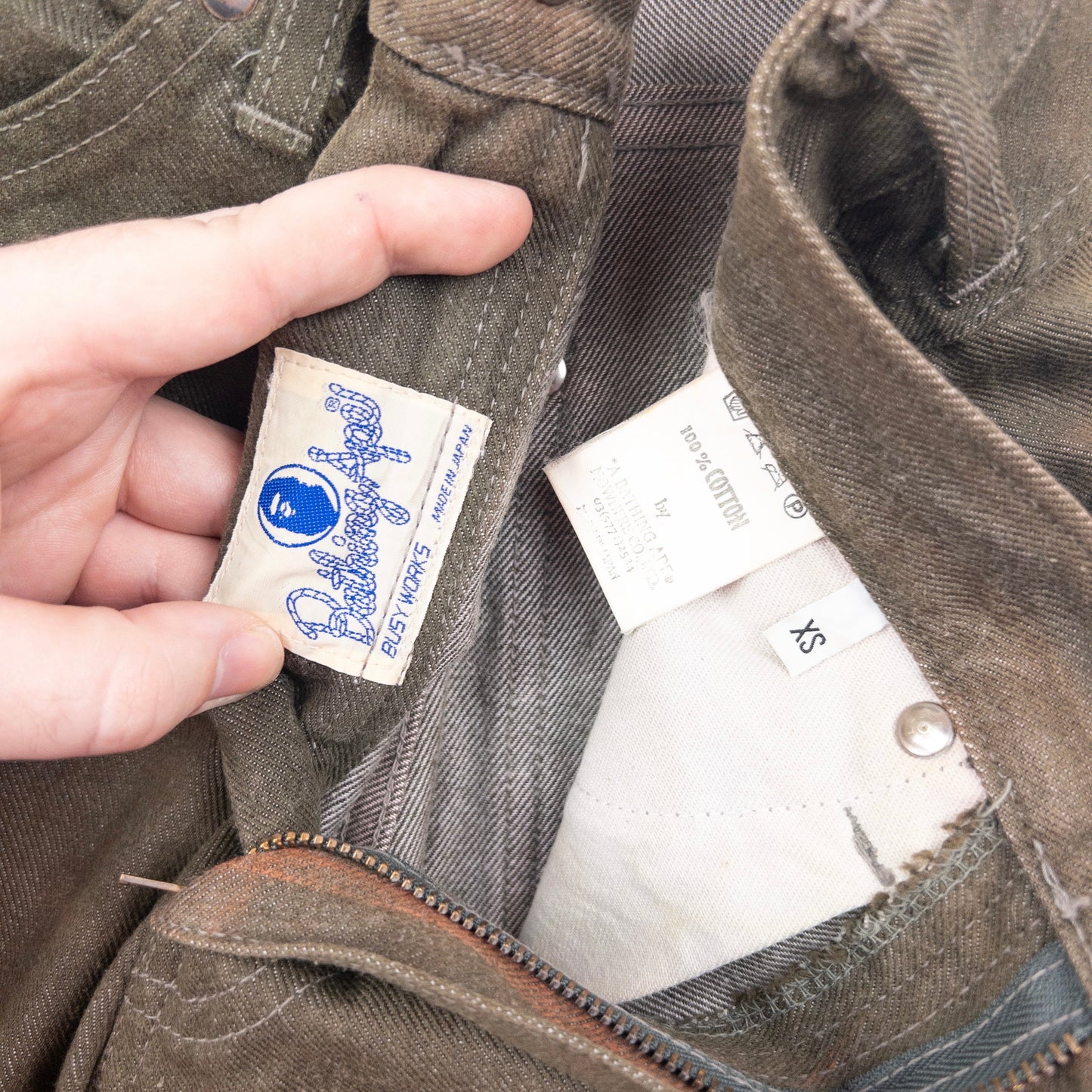 Vintage 90s Bape Denim Jeans Size W27