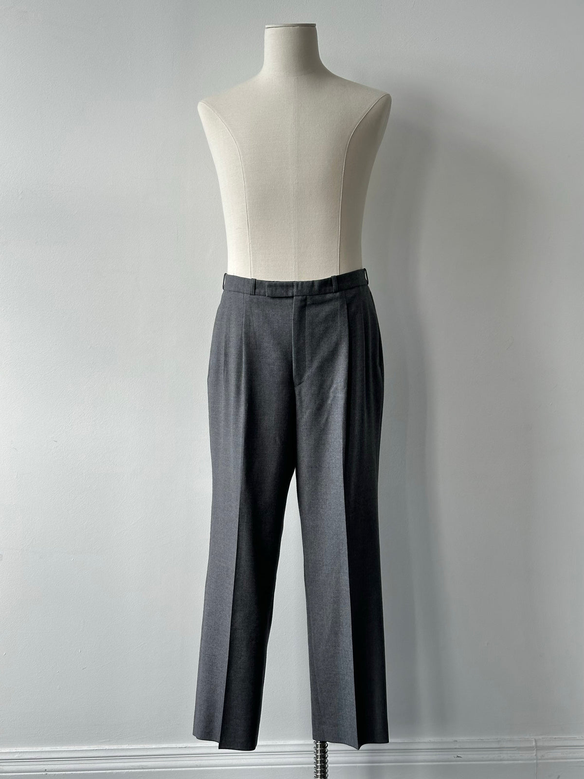 Christian Dior Monsieur 1990s Pure Brushed Wool Straight Leg Trouser - W36