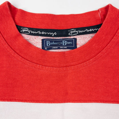 Vintage 90s Burberry Blues GB-1 Striped Sweatshirt Size XL | XL, Multicoloured
