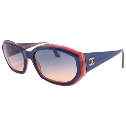 Vintage 2000s Chanel Sunglasses | O/S, Blue, Red