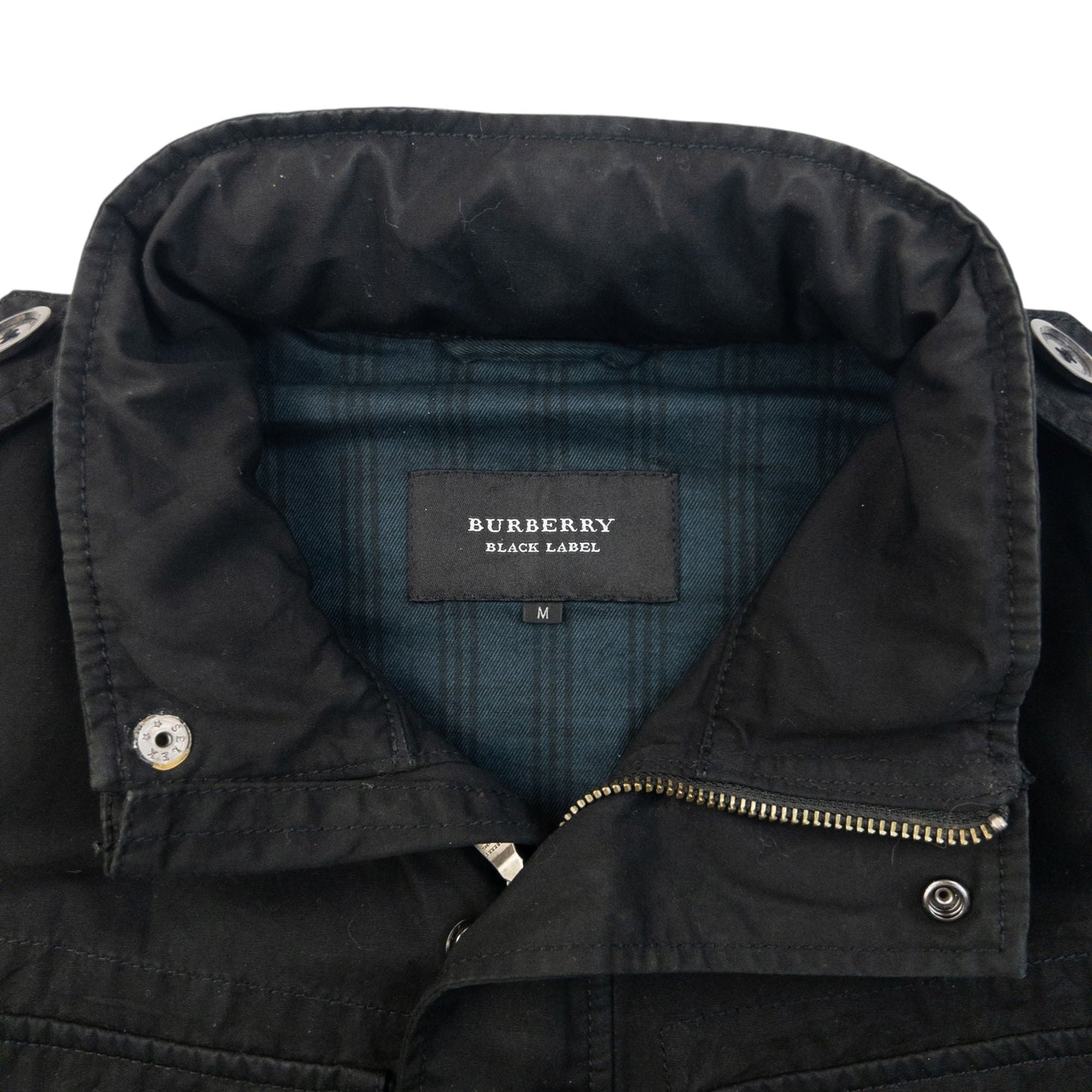 Vintage 2000s Burberry Black Label Roll-Up Sleeve Jacket Womens Size M | Medium, Black