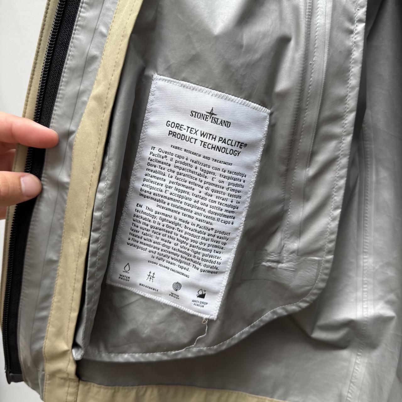 Stone Island Goretex Paclite Jacket (M/L) | Medium, Sand