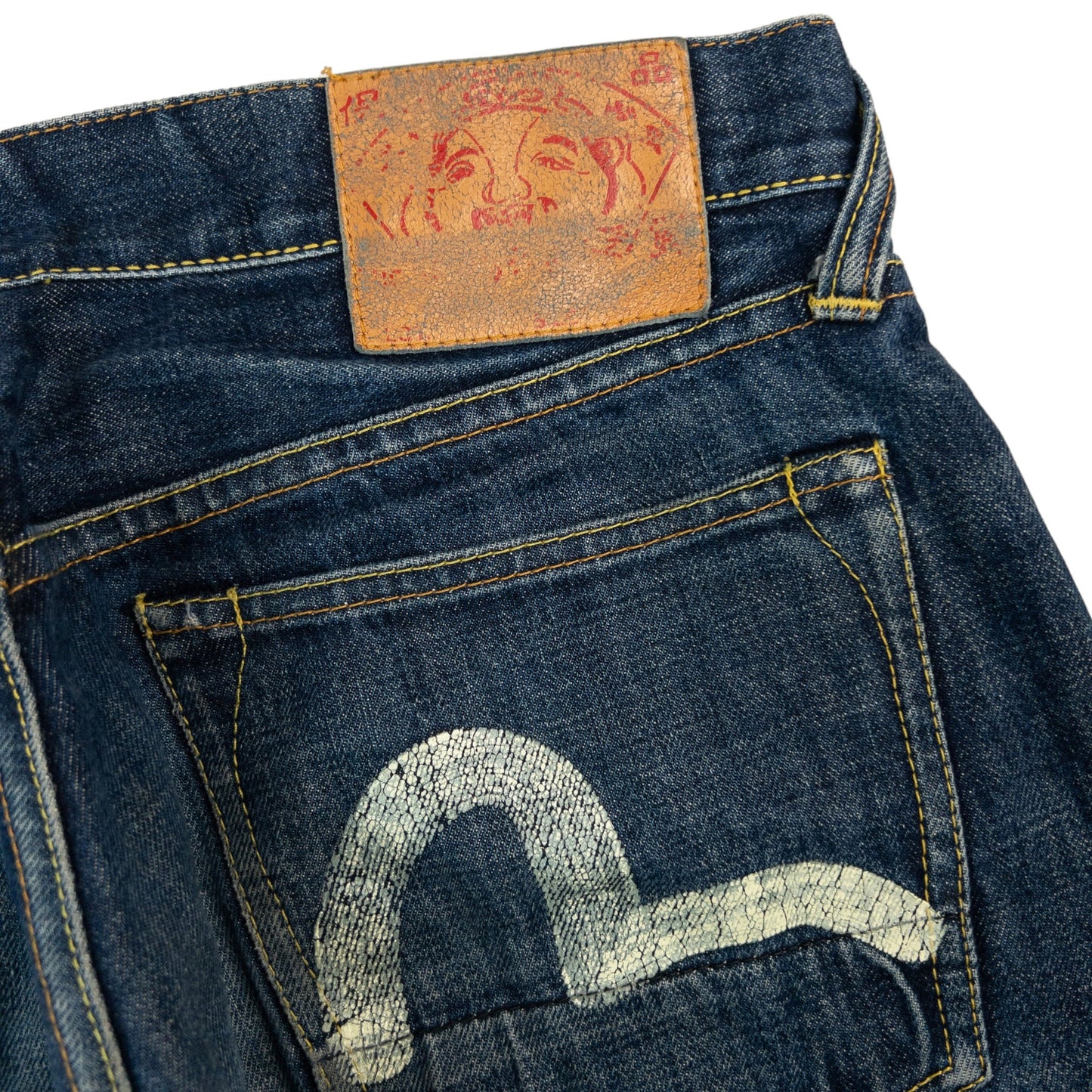 Vintage Evisu Double Gull Japanese Denim Jeans Size W35