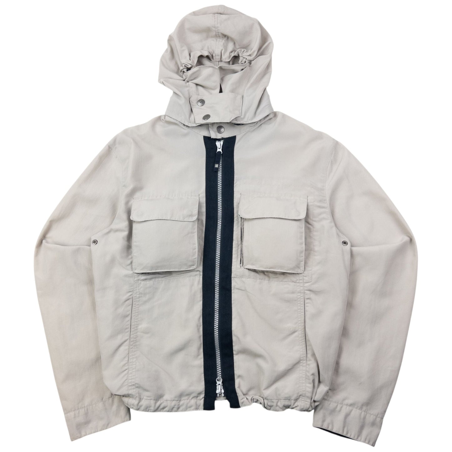 Vintage 2000s Armani Jeans Zip Up Cargo Jacket Size M
