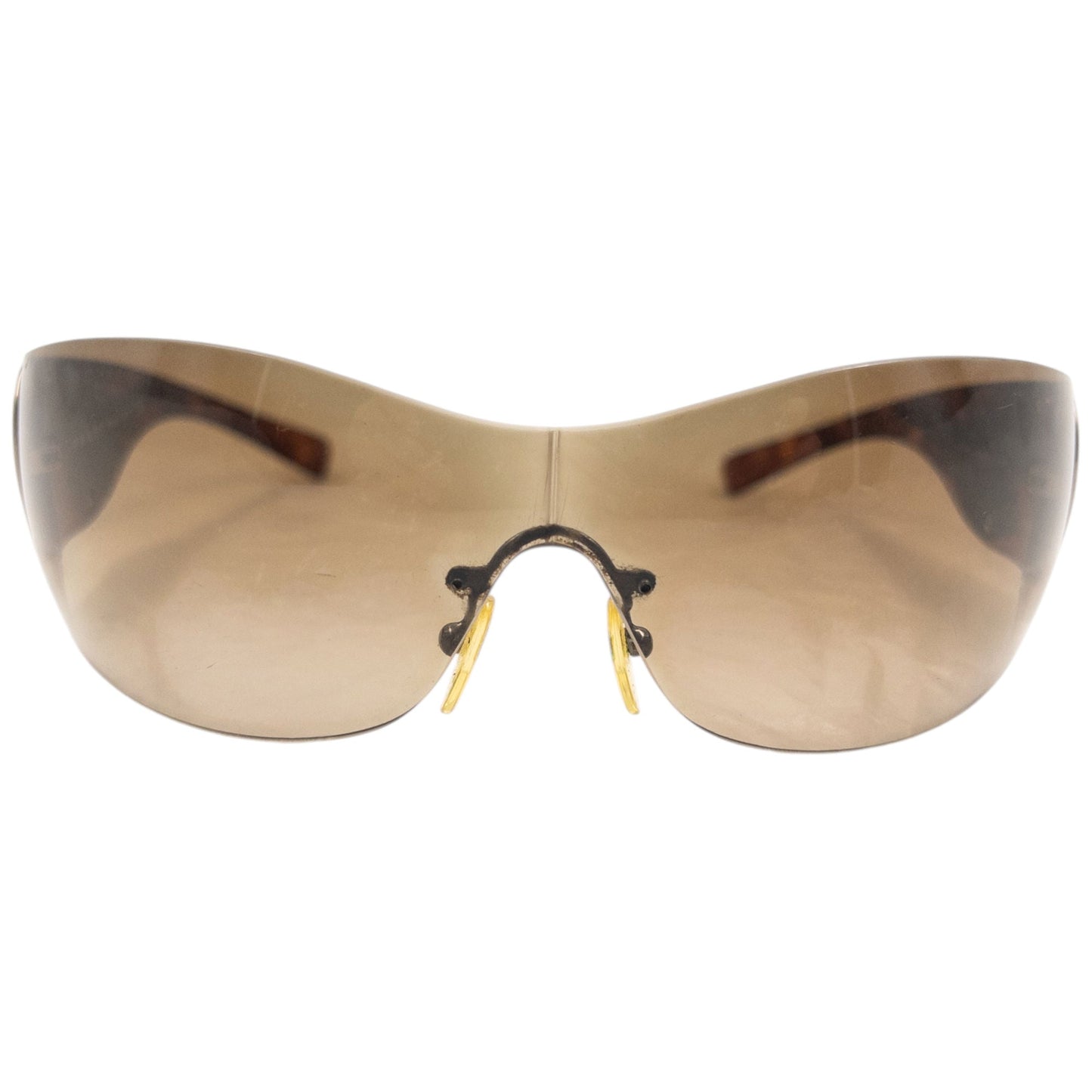 Vintage 2000s Prada Tortoise Shell Swirl Sunglasses | O/S, Brown