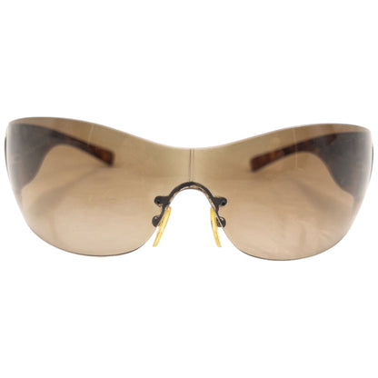 Vintage 2000s Prada Tortoise Shell Swirl Sunglasses | O/S, Brown